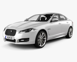 Jaguar XF HQインテリアと 2012 3Dモデル