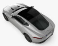 Jaguar F-Type R coupé 2017 Modello 3D vista dall'alto