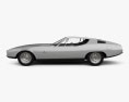 Jaguar Bertone Pirana 1967 3D-Modell Seitenansicht