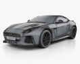 Jaguar F-Type SVR Coupe 2020 3Dモデル wire render