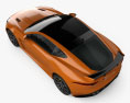 Jaguar F-Type SVR Coupe 2020 3D-Modell Draufsicht