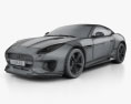 Jaguar F-Type 400 Sport coupé 2020 3D-Modell wire render