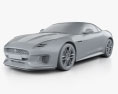 Jaguar F-Type R-Dynamic Кабріолет 2020 3D модель clay render