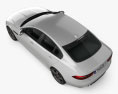 Jaguar XE R-Sport 2018 3D-Modell Draufsicht