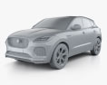 Jaguar E-Pace R-Dynamic 2020 3d model clay render