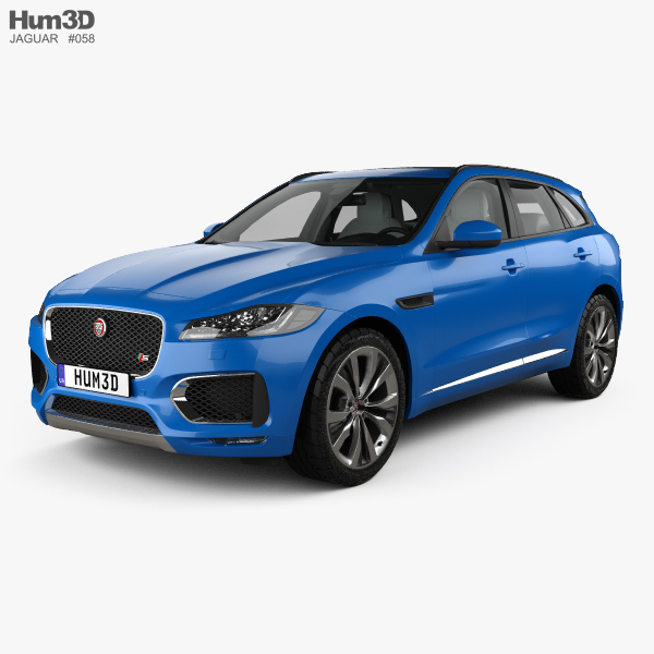 Jaguar F-Pace S with HQ interior 2020 3D model