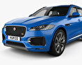 Jaguar F-Pace S mit Innenraum 2017 3D-Modell