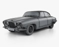 Jaguar Mark X 1961 3D模型 wire render