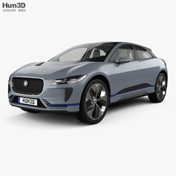Jaguar I-Pace Conceito com interior 2016 Modelo 3d
