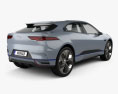 Jaguar I-Pace 概念 HQインテリアと 2016 3Dモデル 後ろ姿