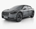 Jaguar I-Pace Концепт з детальним інтер'єром 2019 3D модель wire render