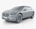 Jaguar I-Pace EV400 HSE 2022 3d model clay render