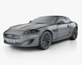 Jaguar XK Convertibile con interni 2011 Modello 3D wire render