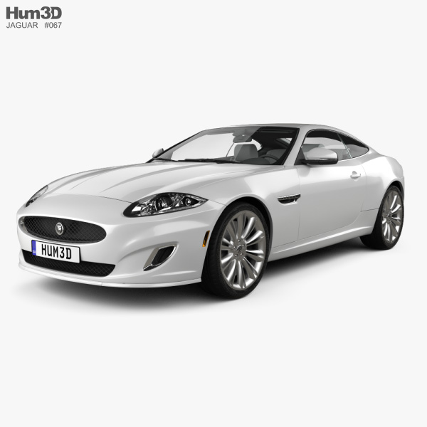 Jaguar XK coupé com interior 2011 Modelo 3d