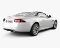 Jaguar XK coupe with HQ interior 2014 3d model back view