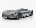 Jaguar Vision Gran Turismo クーペ 2020 3Dモデル wire render