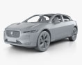 Jaguar I-Pace EV400 HSE HQインテリアと とエンジン 2019 3Dモデル clay render