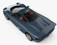 Jaguar XJR-15 1994 3D-Modell Draufsicht