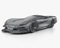 Jaguar Gran Turismo SV 2022 3d model wire render