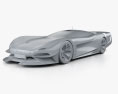 Jaguar Gran Turismo SV 2022 3d model clay render