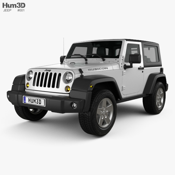Jeep Wrangler Rubicon hardtop 2011 3D model