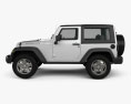Jeep Wrangler Rubicon hardtop 2011 3D-Modell Seitenansicht