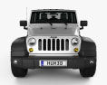 Jeep Wrangler Rubicon hardtop 2011 3D模型 正面图