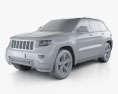 Jeep Grand Cherokee 2014 3d model clay render