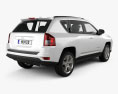 Jeep Compass 2014 3d model back view