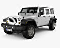Jeep Wrangler JK Unlimited 5door 2014 Modelo 3D