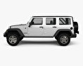 Jeep Wrangler JK Unlimited 5door 2014 3D模型 侧视图