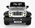 Jeep Wrangler JK Unlimited 5door 2014 Modelo 3D vista frontal