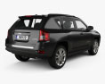Jeep Compass 2016 3d model back view