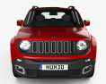 Jeep Renegade Latitude 2018 3d model front view