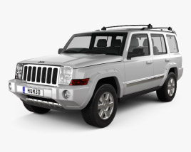 3D model of Jeep Commander (XK) Limited 2010