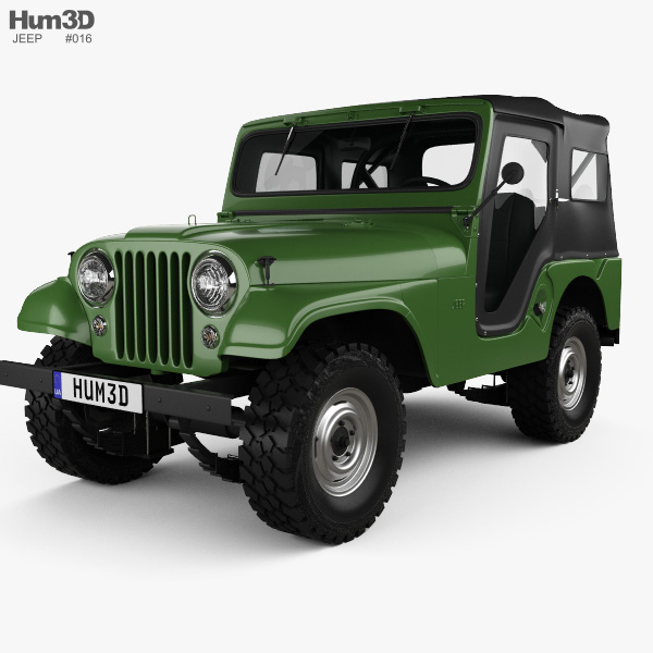 Jeep CJ-5 1954 3D model