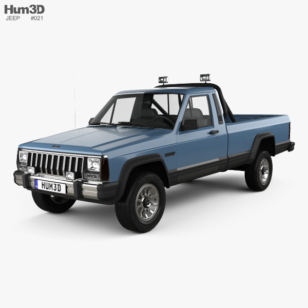 Jeep Comanche MJ 1992 3D模型