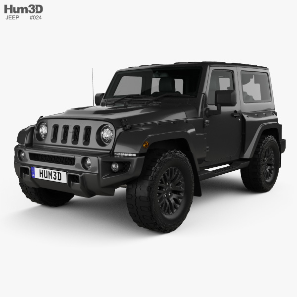 Jeep Wrangler Project Kahn JC300 Chelsea Black Hawk 2-door 2019 3D model