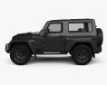 Jeep Wrangler Project Kahn JC300 Chelsea Black Hawk 2ドア 2016 3Dモデル side view