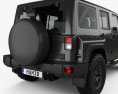 Jeep Wrangler Project Kahn JC300 Chelsea Black Hawk 4 puertas 2016 Modelo 3D