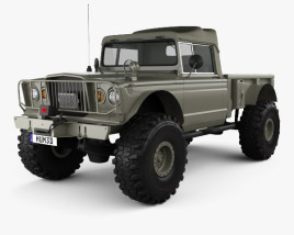 Jeep Kaiser M715 Olive Drab Ogre 1967 3D model