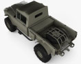 Jeep Kaiser M715 Olive Drab Ogre 1967 3D-Modell Draufsicht