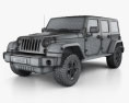 Jeep Wrangler Unlimited Polar Edition 2017 3d model wire render