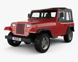 Jeep Wrangler YJ 1987 3D model