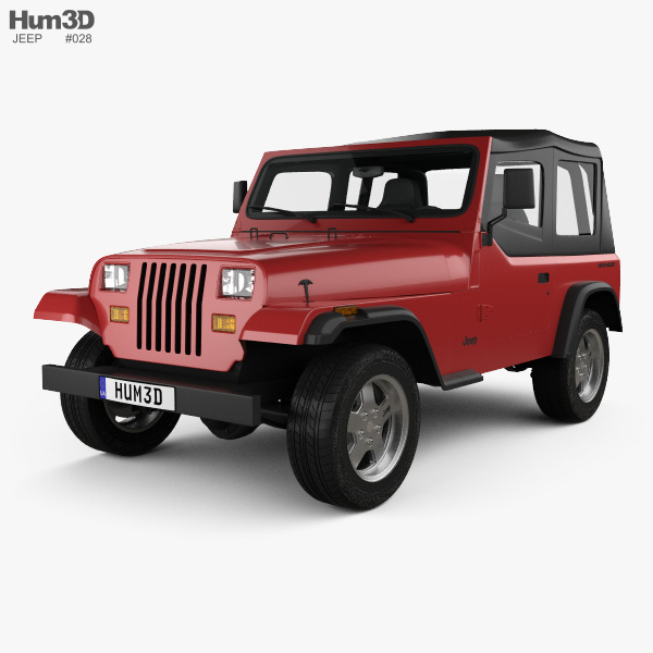 Jeep Wrangler YJ 2022 3D模型