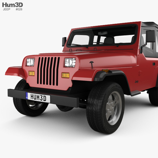 Jeep Wrangler Yj 1987 Modelo 3d Vehiculos On Hum3d