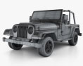 Jeep Wrangler TJ 2000 3d model wire render