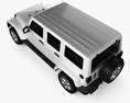 Jeep Wrangler Unlimited Sahara 2017 3d model top view