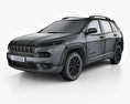 Jeep Cherokee KL Latitude 2018 3d model wire render