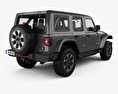 Jeep Wrangler Unlimited Sahara 2020 3D-Modell Rückansicht